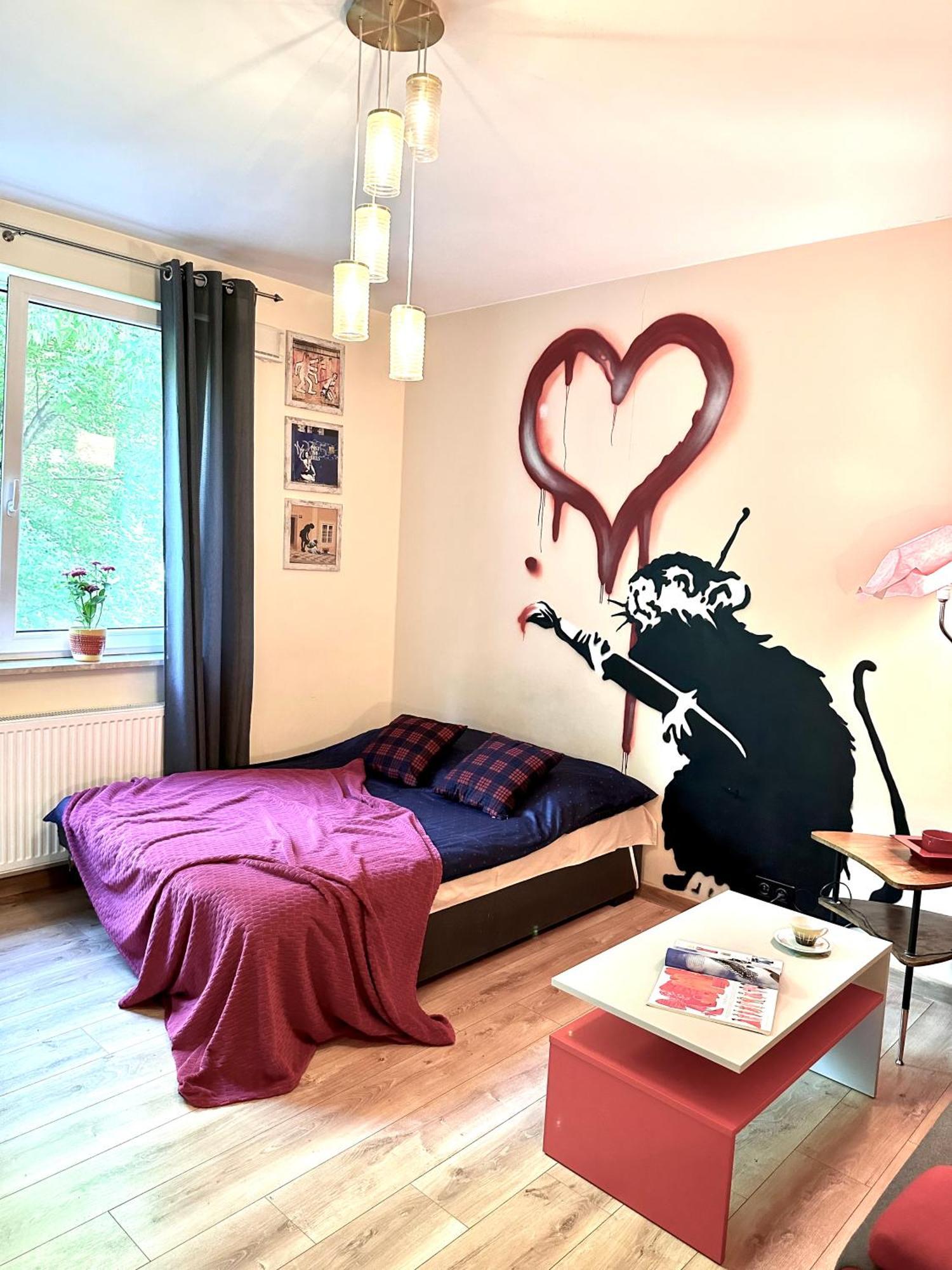 "Banksy" Art Lejlighed Warszawa Eksteriør billede